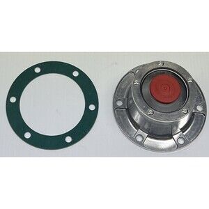HUB CAP 3434024 6 HOLE BOLT ON STEER AXLE ALUMINIUM WITH CAP PLUG